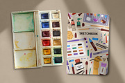 Art supplies, tools set + templates, an Object Illustration by Good Studio (Thumbnail 11 of 11)