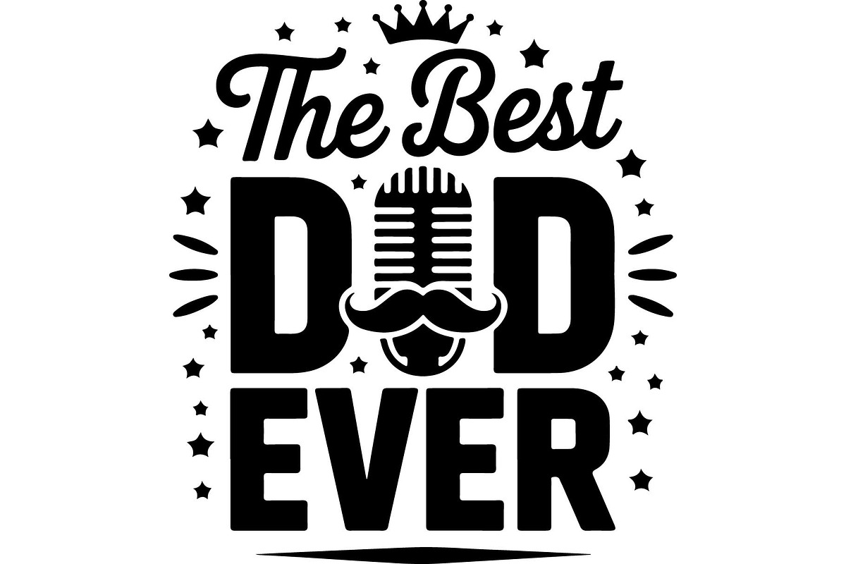 Best Dad Ever T-Shirt Bundle, an Object Graphic by jahid234 (Photo 2 of 13)