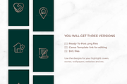 Real Estate Instagram Story Icons, an Outline Icon by Ninja On Deck (Thumbnail 2 of 4)