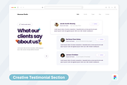 Studioox - Testimonial Section UI, a Templates & Theme by SquidPixey (Thumbnail 1 of 3)