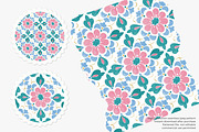 Retro floral tile seamless pattern, a Pattern Graphic by Pink Studio Art (Thumbnail 4 of 4)