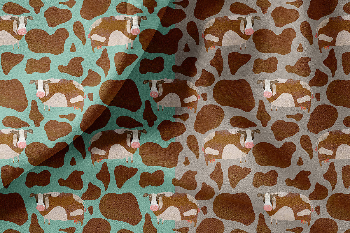 Animal Farm Watercolor Patterns, a Pattern Graphic by watercolor kamill (Photo 6 of 12)
