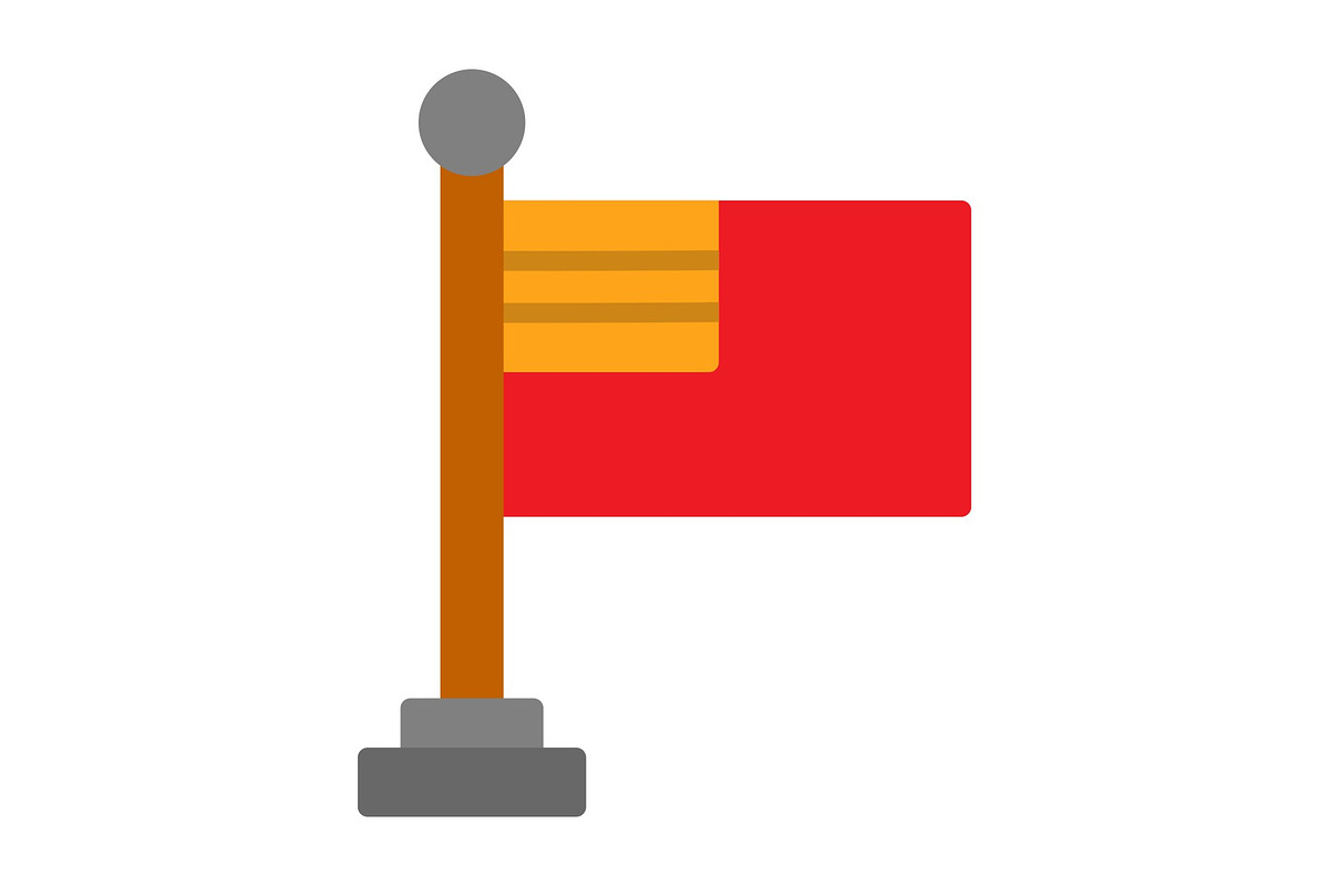 Flagged Flat Icon, an Icon by Pexelpy (Photo 1 of 2)