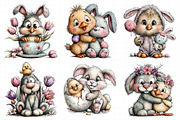 Easter Bunny Chick Clipart, an Illustration by Daily.Designs (Thumbnail 6 of 8)