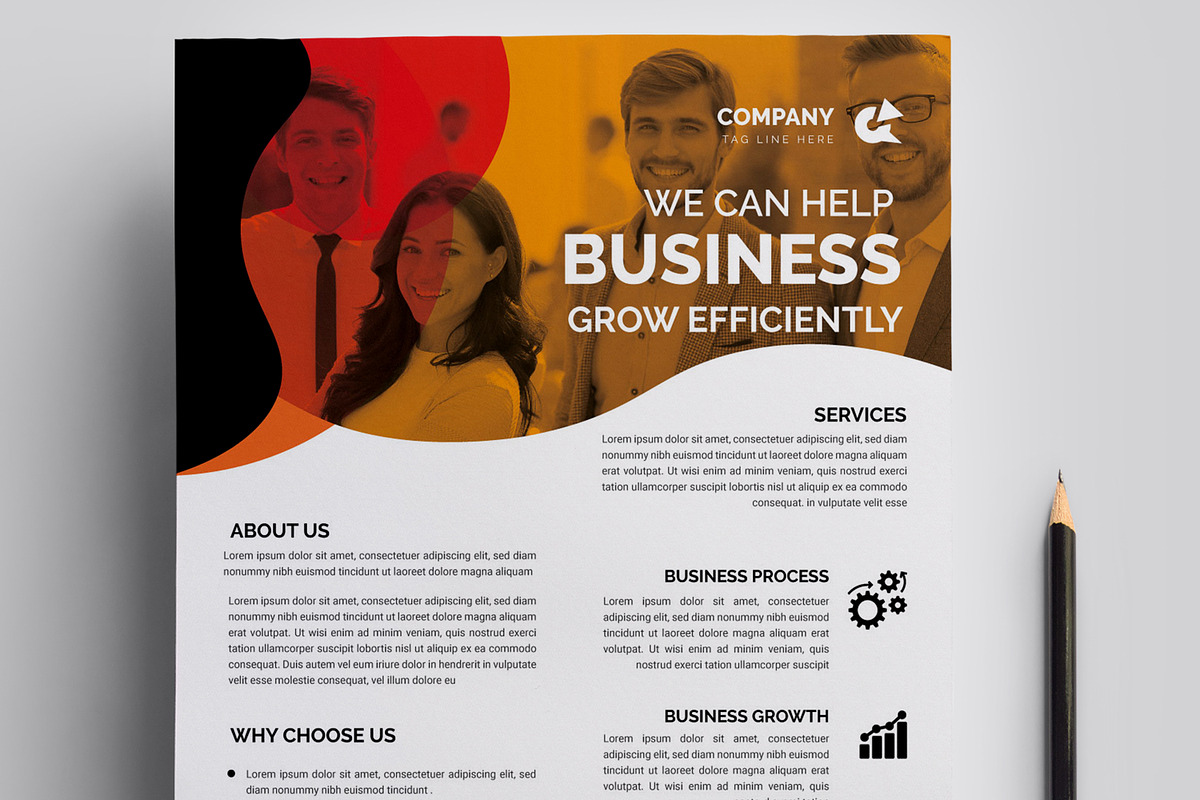 Multipurpose Flyer Layout, a Flyer Template by MightyDesign (Photo 2 of 6)
