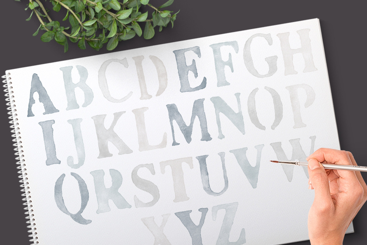 Photoshop Alphabet Brushes preview 5