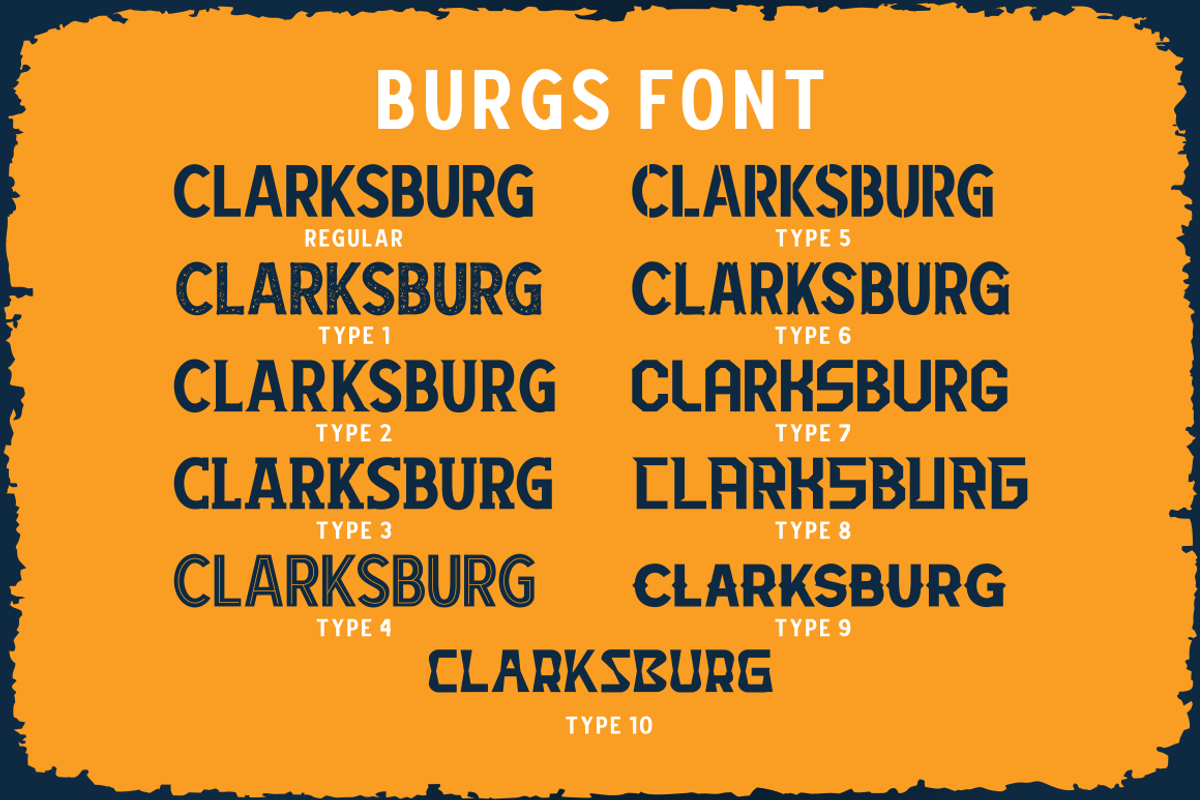 Burgs - Multiply Font, a Font by PutraCetol Studio (Photo 9 of 11)