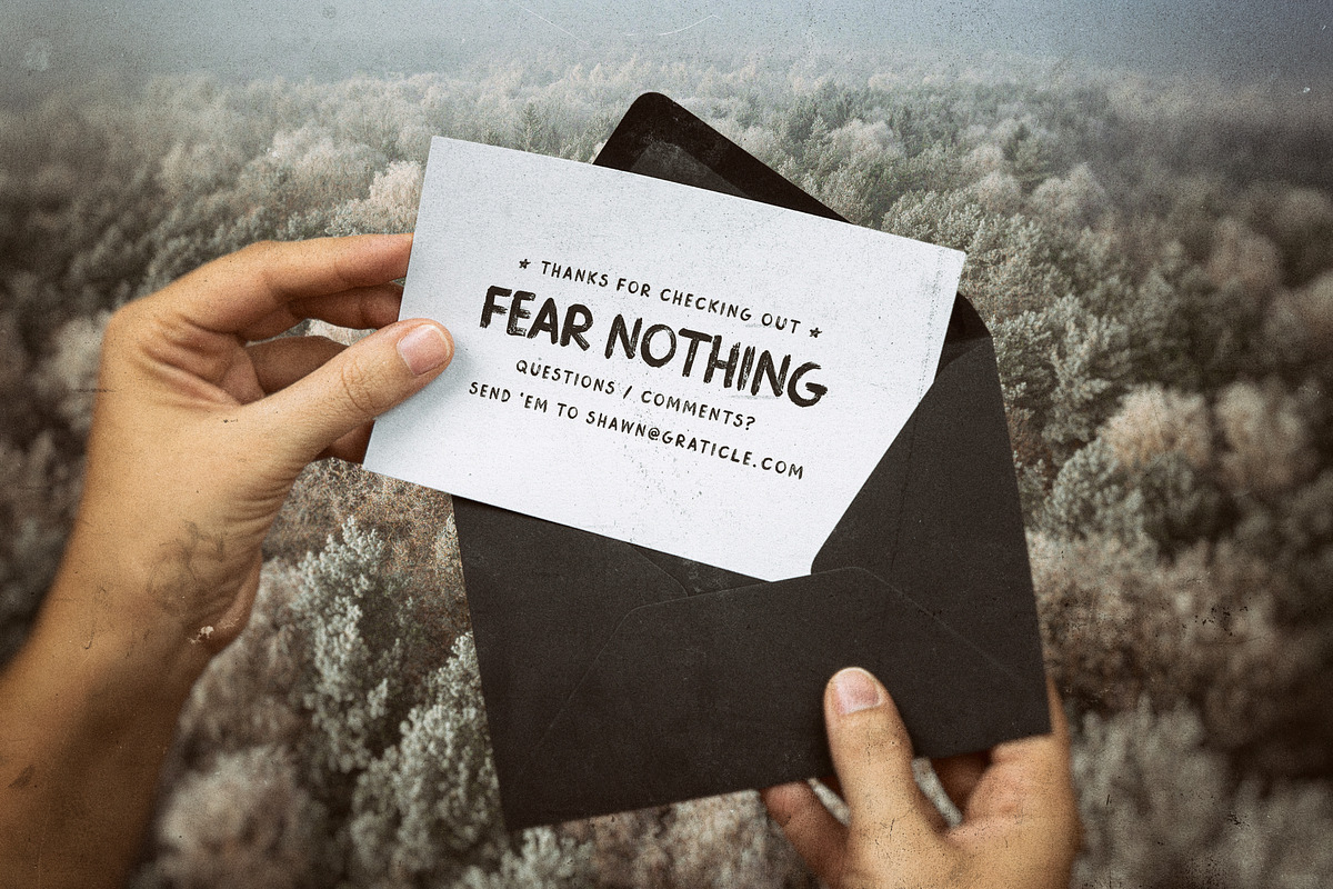 Fear Nothing Brush Font preview 6