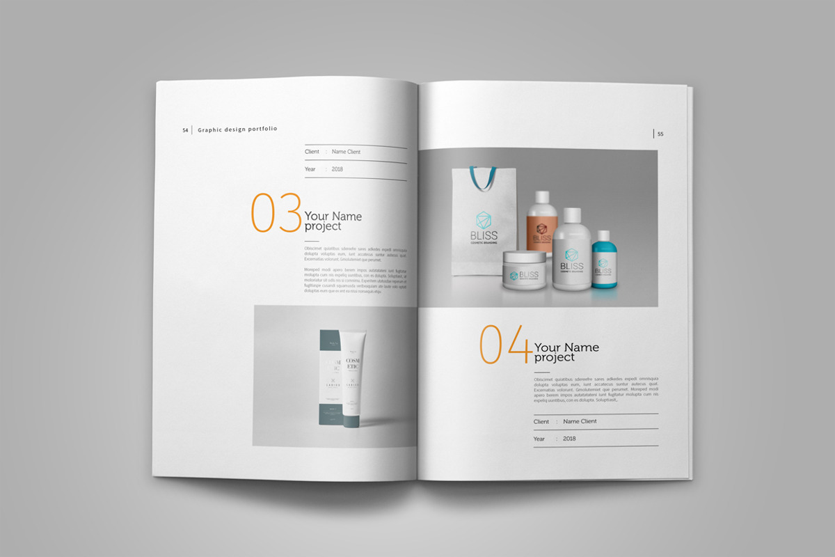 Graphic Design Portfolio Template, a Brochure Template by adekfotografia (Photo 32 of 42)