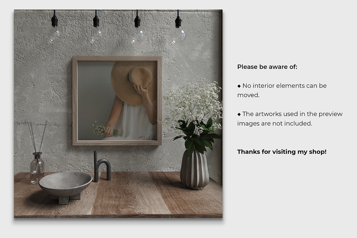 Minimalist Interior | Frame Mockups, a Print Template by Creative Studio HZ (Photo 4 of 4)