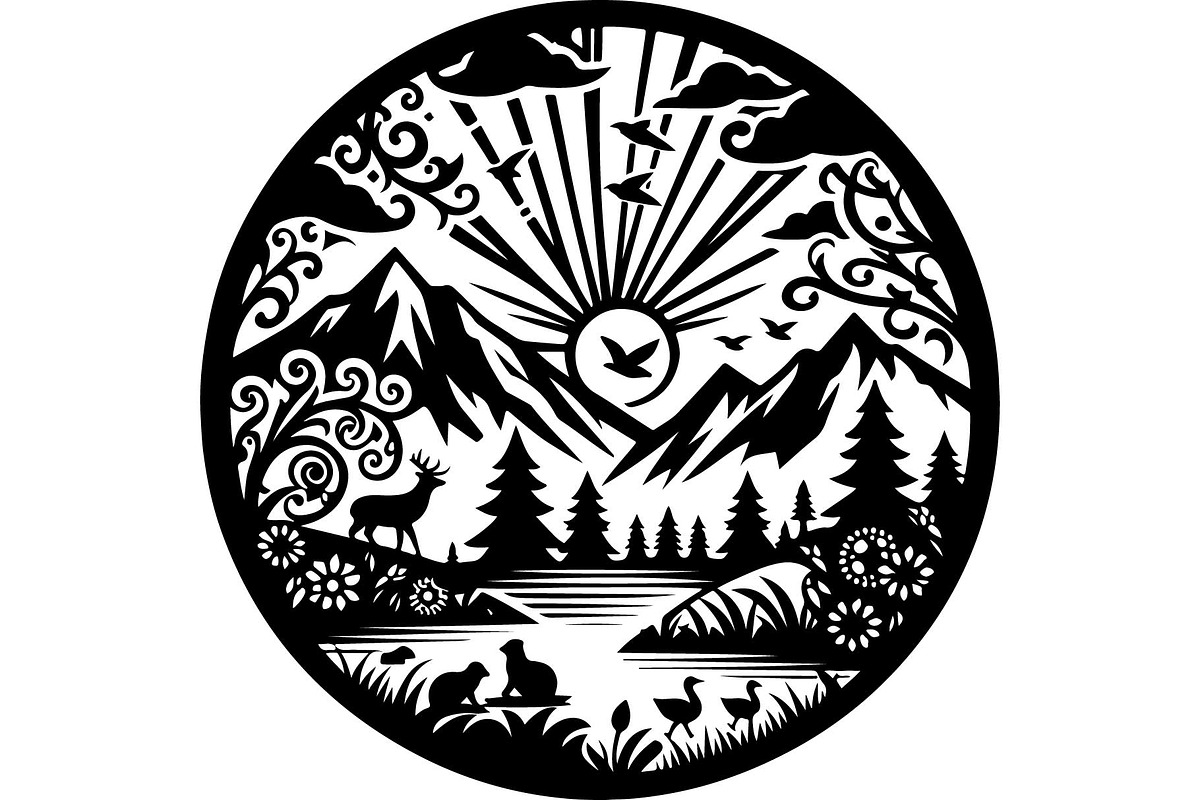 Nature & Wildlife Art Bundle, an Object Graphic by abu67222 (Photo 5 of 13)