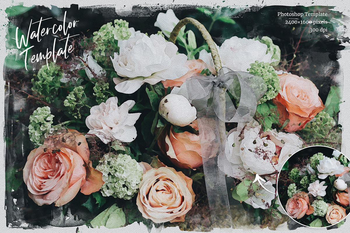 Watercolor from Photo Template, a Templates & Theme by Andrew Skoch Design (Photo 5 of 6)