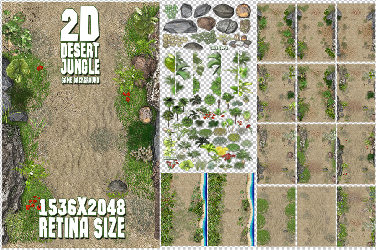 Desert Jungle Game Background, an Object Graphic by Beatheart Creative Studio (Photo 8 of 14)