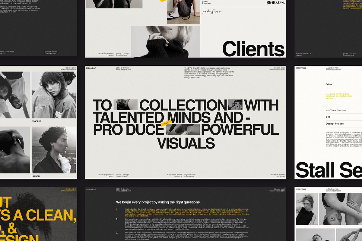 EVO Brand Portfolio Presentation, a Presentation Template by GoldenPixelStudio (Photo 3 of 10)