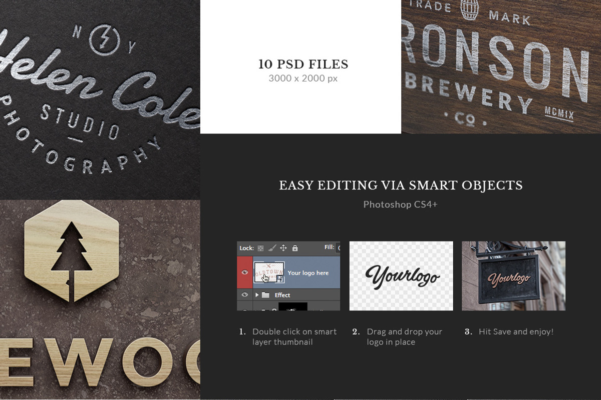 10 Logo/Badge Mock-Ups Vol.3, a Product Mockup by GraphicBurger (Photo 5 of 5)