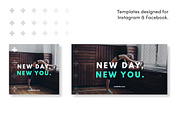 Health & Fitness Social Media Kit, a Social Media Template by TheSwissDesignCo (Thumbnail 3 of 6)