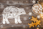 Scandi Christmas. Modern cozy winter, a Pattern Graphic by KomannaArt (Thumbnail 8 of 8)