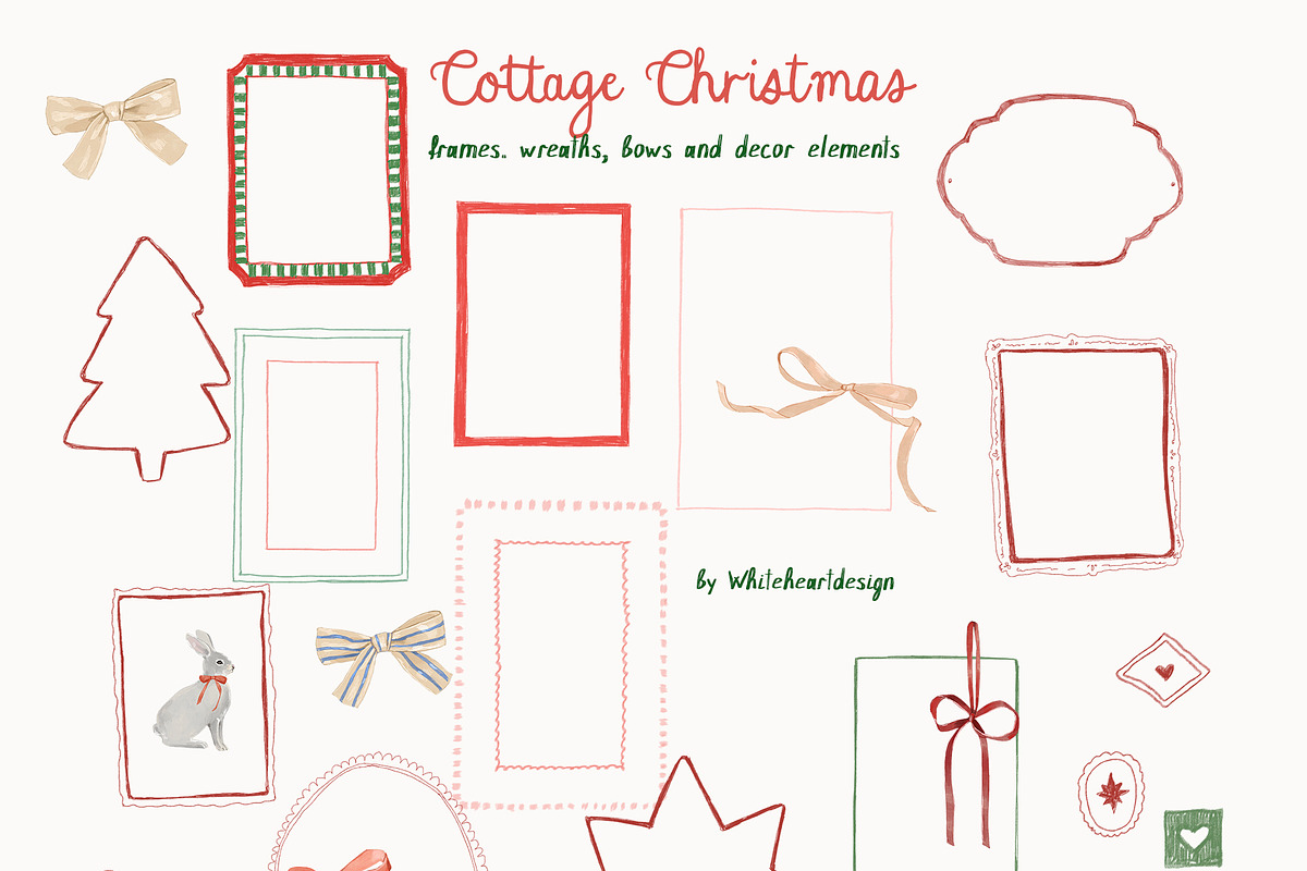 Christmas Illustrations & Templates, a Decorative Illustration by whiteheartdesign (Photo 14 of 25)