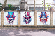 Uncle Sam Skull Illustration Pack, a Decorative Illustration by TheBlackPixelCo (Thumbnail 3 of 9)