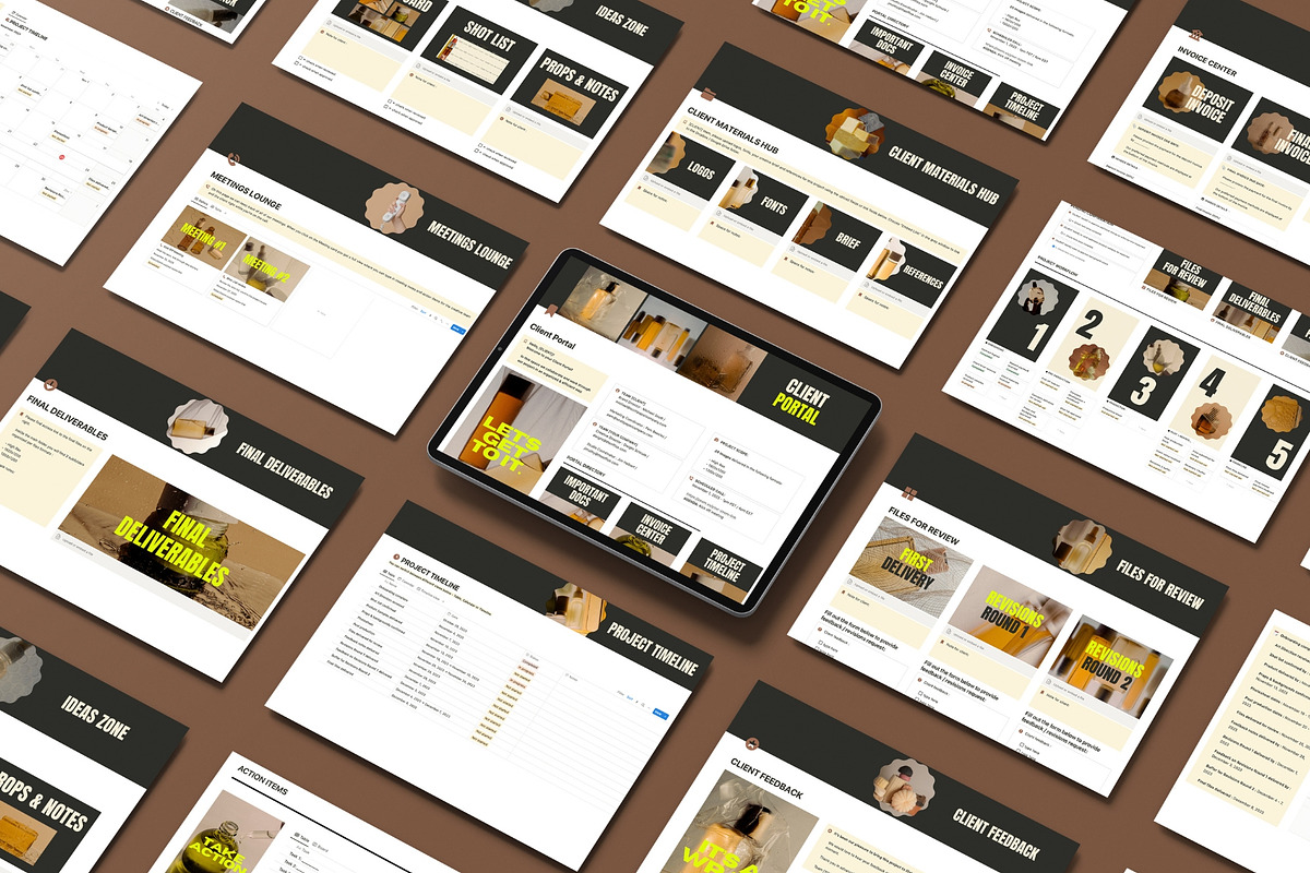 Client Portal Notion Template, a Templates & Theme by Knotably Creative House (Photo 2 of 5)