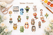 Groovy 70s Teacher Sublimation, a Decorative Illustration by Artnoy (Thumbnail 7 of 8)