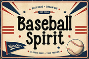 Baseball Spirit, a Slab Serif Font by Wow Magic (Thumbnail 1 of 5)