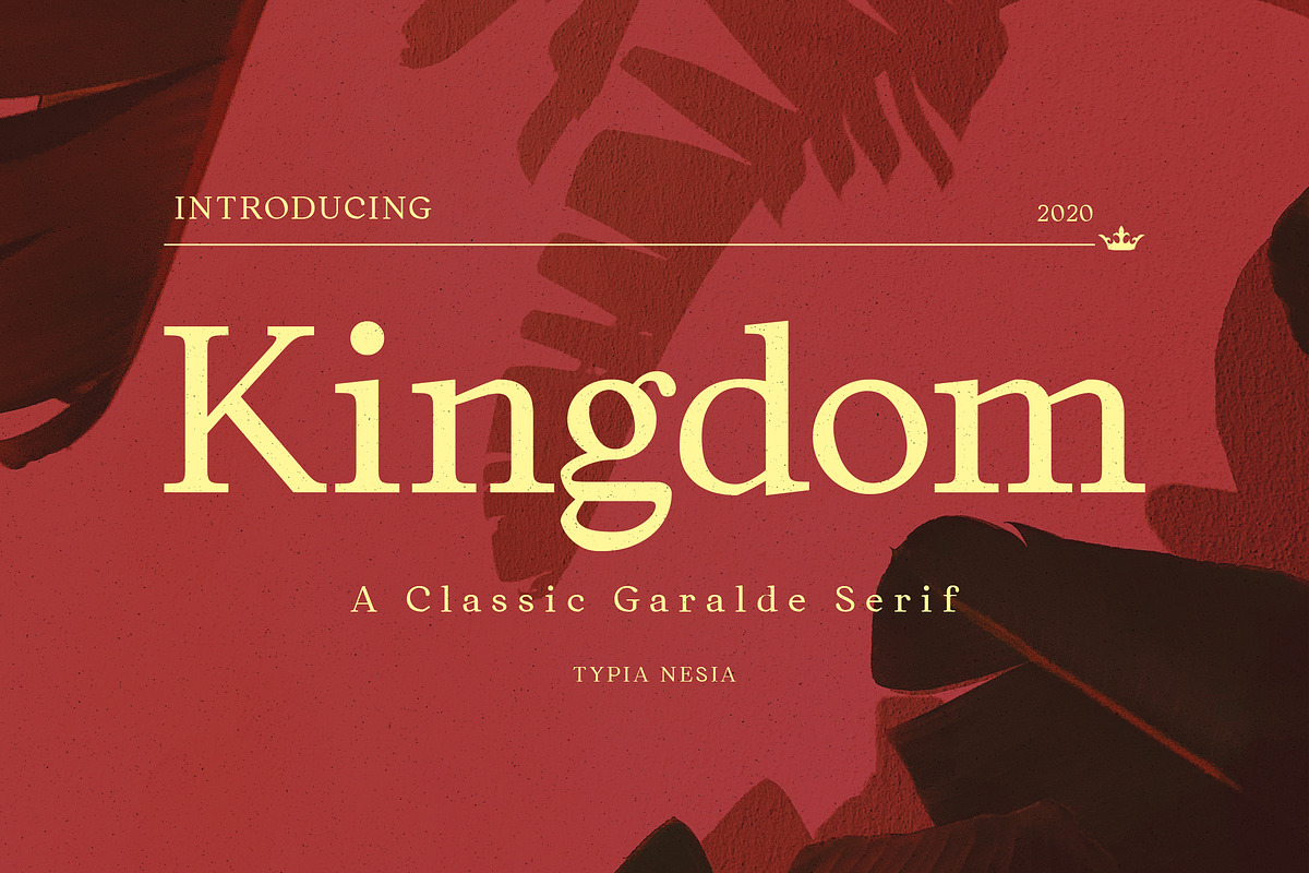 Kingdom - Classic Garalde Serif, a Serif Font by Typia Nesia (Photo 1 of 10)
