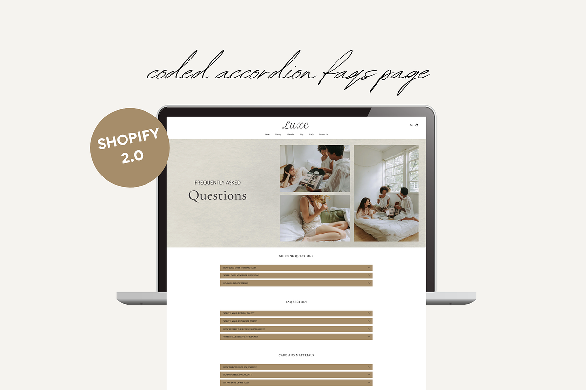 Elegant Shopify Theme | Luxe, a Templates & Theme by Easy Website Themes (Photo 4 of 8)