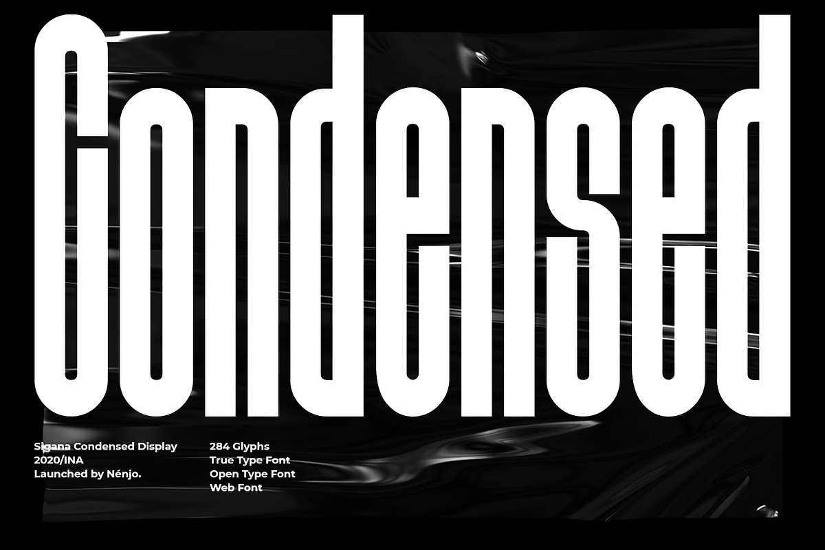 Sigana - Modern Display Font, a Sans Serif Font by Nenjo Studio (Photo 4 of 9)