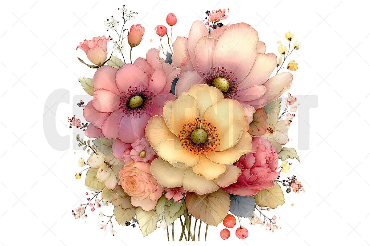 Whimsical Mother's Day Flowers Clipa, an Illustration by Craft Nest (Photo 11 of 12)