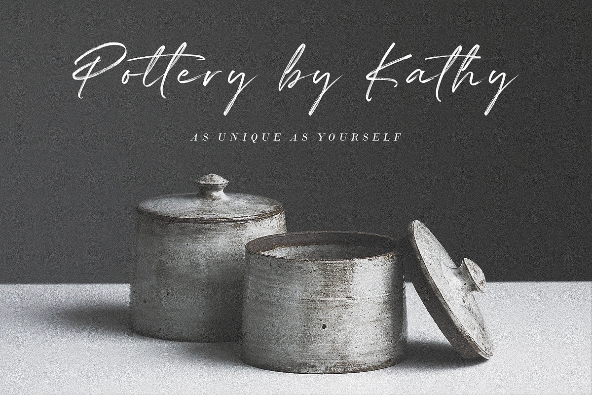 Leighton | authentic brush font preview 4