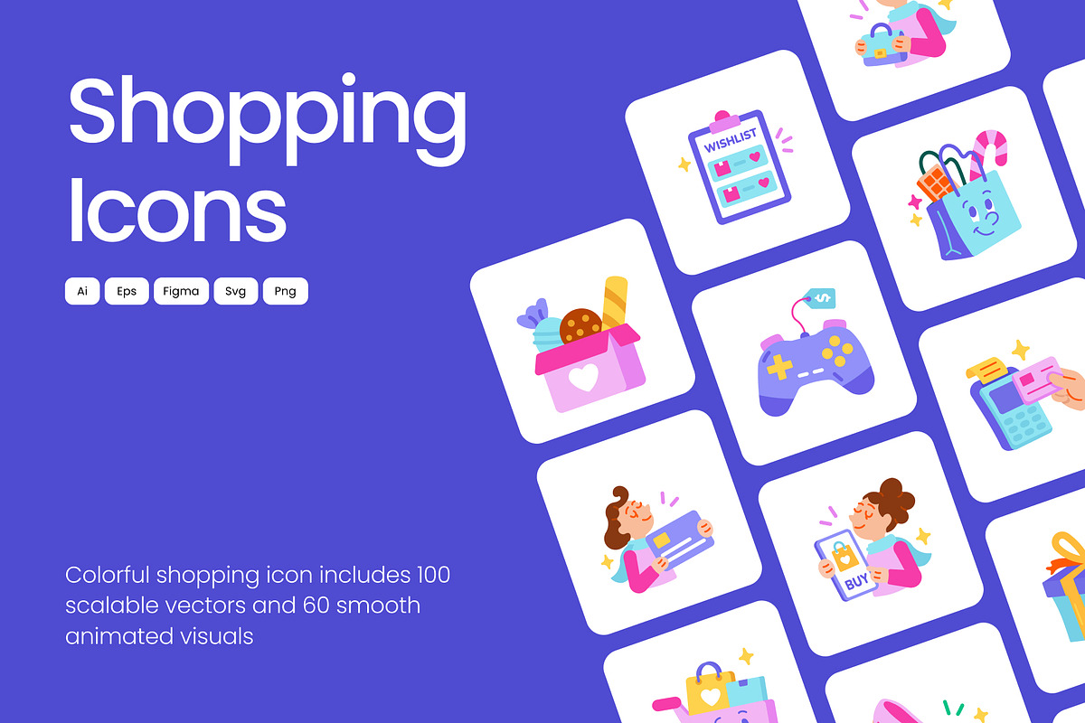 160 Shopping Flat Icons Bundle, an Emoji Icon by Prosymbols (Photo 1 of 12)