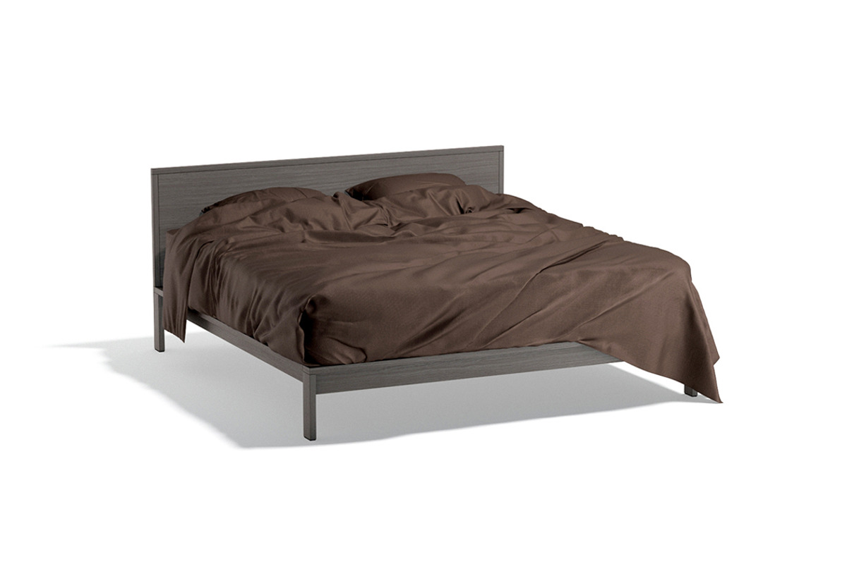 Brown Wooden Double Bed 3D Model, an Object 3D Model by rebrandy (Photo 2 of 10)