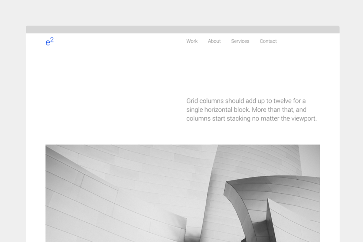 e2 - Minimal Portfolio, a Bootstrap Template by Minimal Themes ...