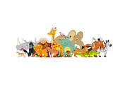 Cute African animals cartoon group, an Animal Illustration by Yayasya (Thumbnail 2 of 3)