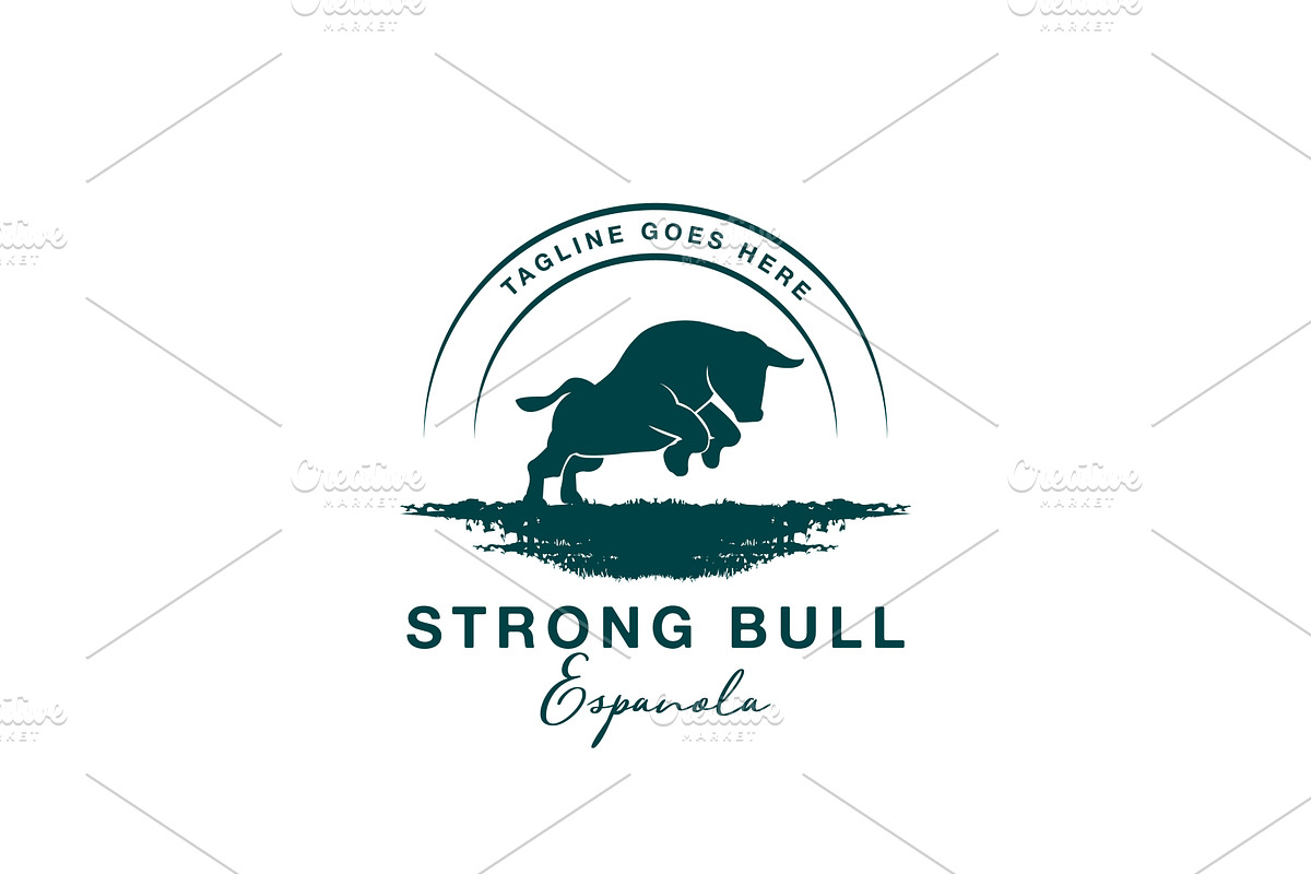 Strong Bull Texas Ranch Logo, a Branding & Logo Template by AlvinStd