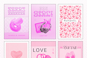 Pink Halftone Collage Elements, an Object Graphic by Animoon (Thumbnail 18 of 19)
