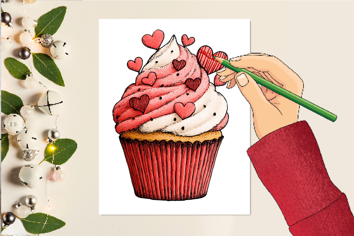 Hand-drawn Coquette Valentine's Day, an Illustration by DreamCafeArt (Photo 6 of 6)