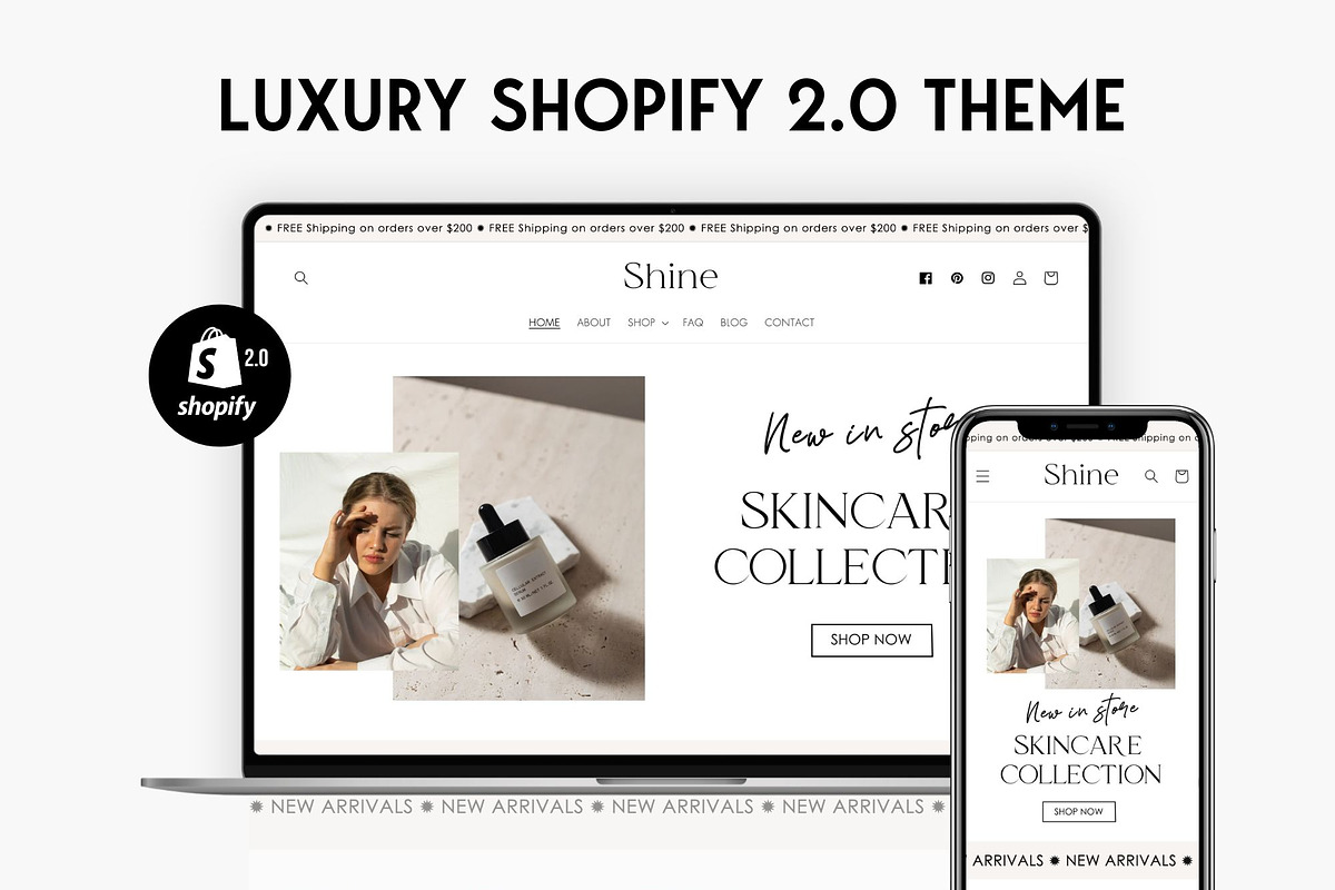 Shine - Minimalist Shopify Theme, a Shopify Template by Studio Zash (Photo 1 of 12)