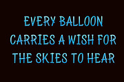Blue Balloon Font, a Handwritten Font by Handmadefont (Thumbnail 4 of 10)