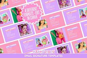 Colorful Email Signature Bundle, an Email Template by SunshineStudioBoutique