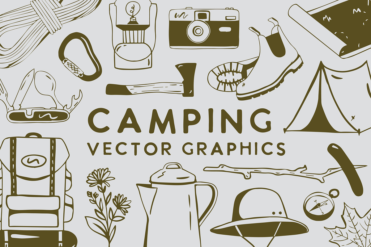 Camping Vector Graphics, an Icon by Sydney Paige (Photo 1 of 6)
