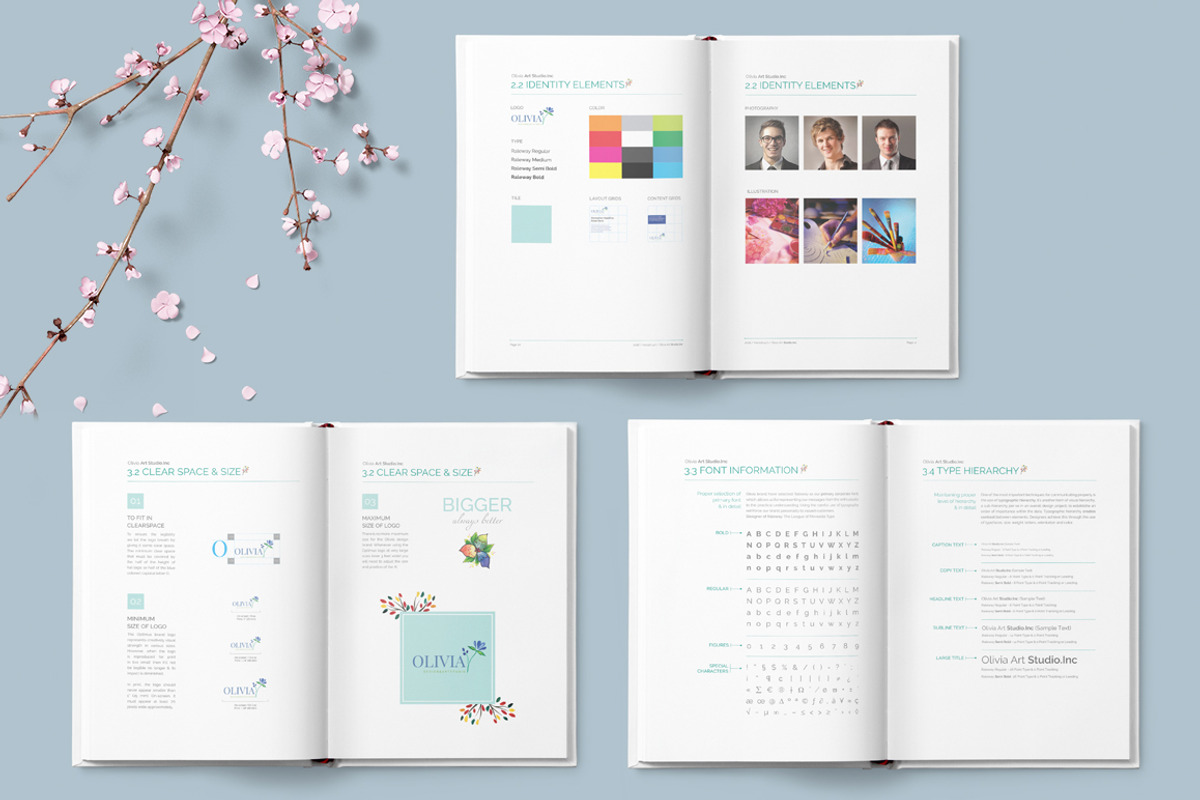 BRAND GUIDELINE - Watercolor Edition, a Brochure Template by Typography Prime (Photo 4 of 8)