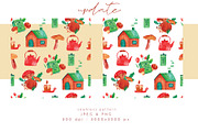 Cozy watercolor clipart & patterns, a Seasonal Illustration by Yelloo Fish (Thumbnail 14 of 15)