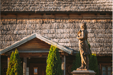 Kosava, Belarus. Statue Near, an Architecture Photo by Our Amazing World