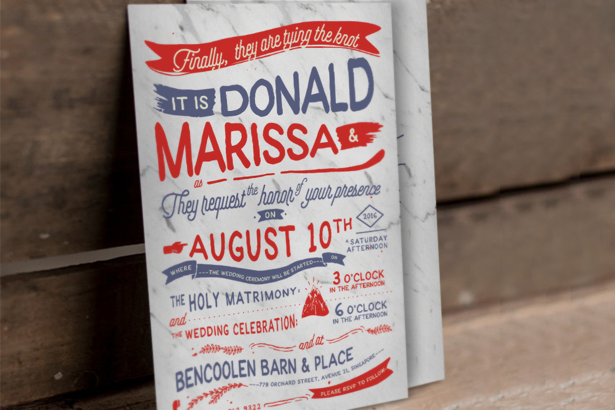 Vintage Hand Lettering Wedding Suite, an Invitation Template by BlueRobinDesignShop (Photo 6 of 9)