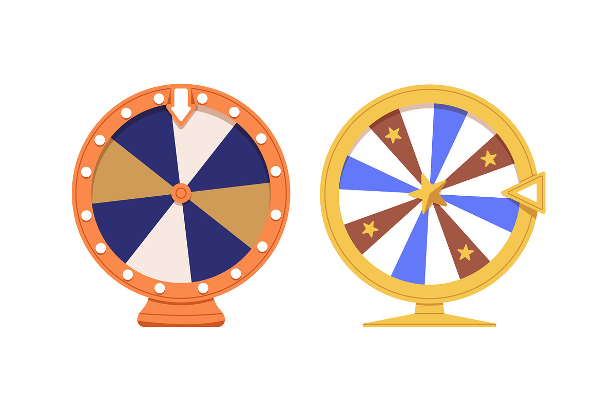 Fortune wheels, lucky roulettes set, an Object Illustration by Good Studio (Photo 4 of 7)