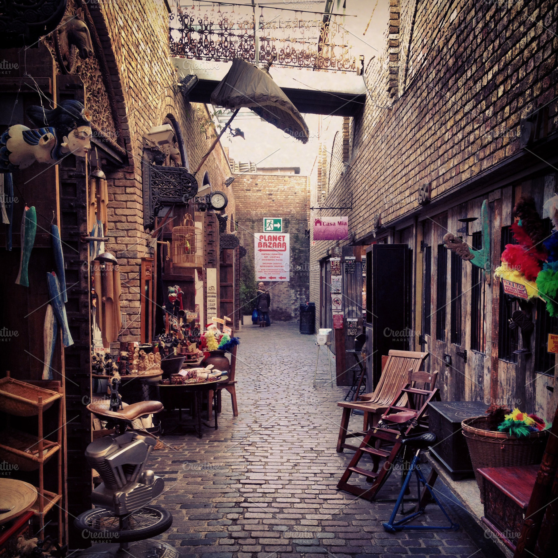 Camden market in london featuring market, store, and london