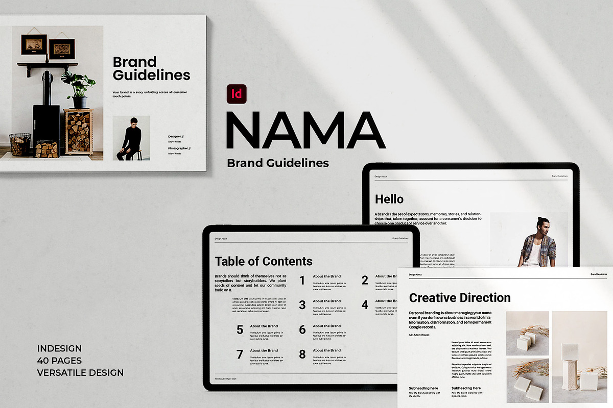 NAMA | Brand Guidelines, a Brochure Template by Analogi Studio (Photo 1 of 20)