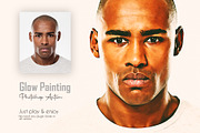 Glow Painting Photoshop Action, an Action Add-On by DesignCave (Thumbnail 1 of 6)